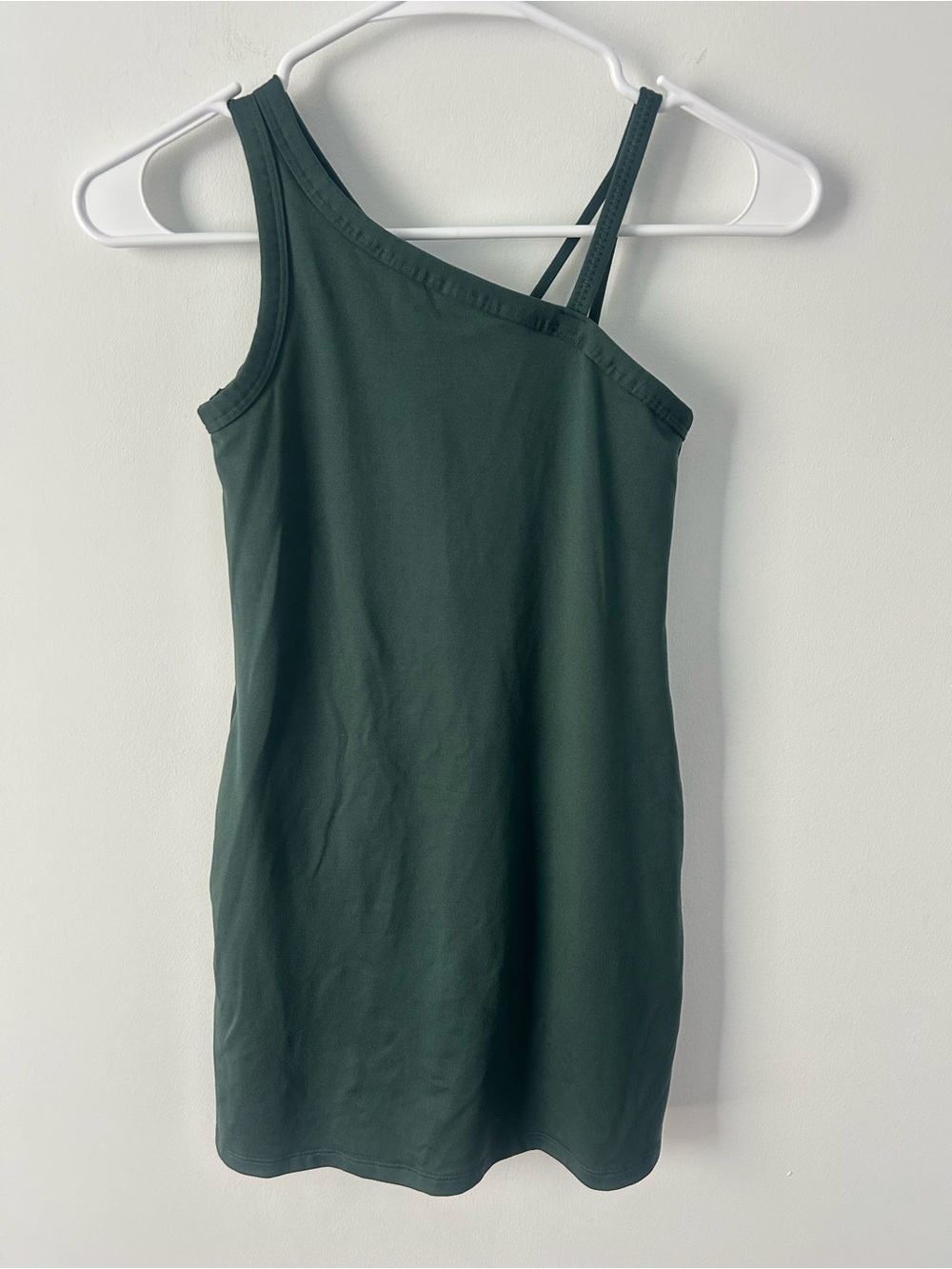 All in Motion One-Shoulder Dark Green Kid’s Dress M 8-10